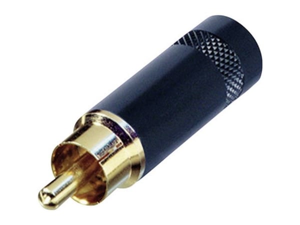 Rean AV NYS352BG Cinch-kontakt – rett polpar: 2 sort – 1 stk
