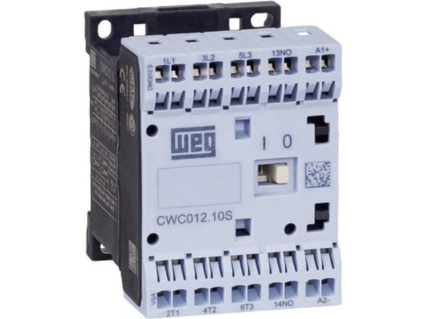 WEG CWC07-10-30D24S Kontaktori 3 x katkaisija 3 kW 230 V/AC 7 A apukoskettimella 1 kpl 1 kpl