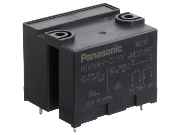 Panasonic HEV2AN-P-DC24V Tulostusrele 24 V/DC 20 A 2 x rajakytkin 1 kpl
