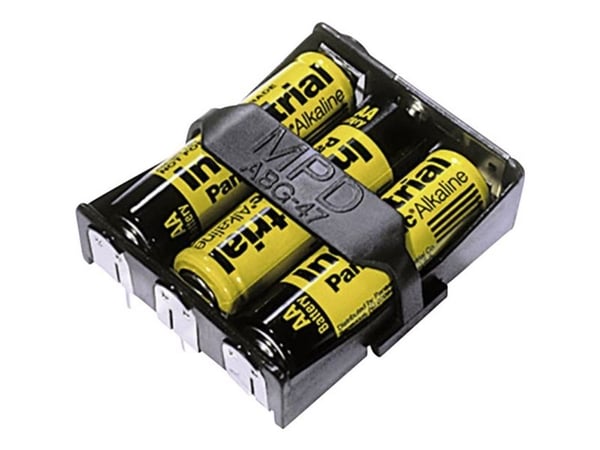 MPD BA3AAPC-UL94V-0 batteriholder 3x R6 (AA) loddetilkobling (L x B x H) 58 x 48 x 16 mm