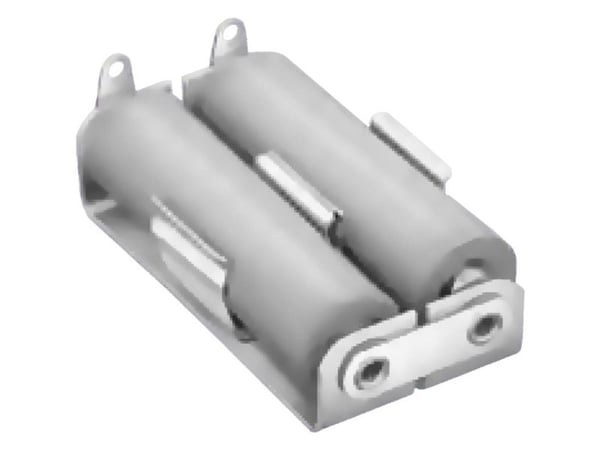 Keystone Electronics batteriholder 146 for 2x R6 (AA) loddetilkobling (L x B x H) 55 x 29 x 15 mm