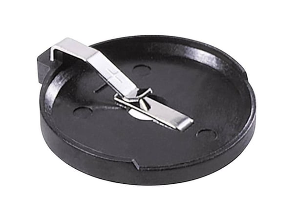 MPD BH3000 knappebatteriholder | 1x BR 3032 | horisontal | gjennomgangsmontering THT | 37 x 33 x 15 mm