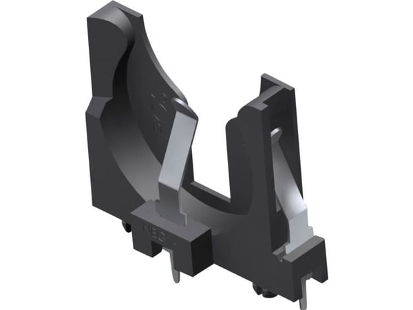 Keystone Electronics 1068 knappebatteriholder 1x CR 2450 vertikal gjennomstikking THT (B x H x T) 31.88 x 26.09 x 5.89 mm