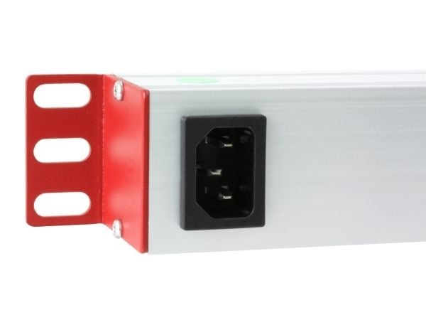 Techly I-CASE STRIP-813T, Strømkontaktmontering, Sort, Sølv, 1U, 2 m, 19", CE, Reach, ISO 9001