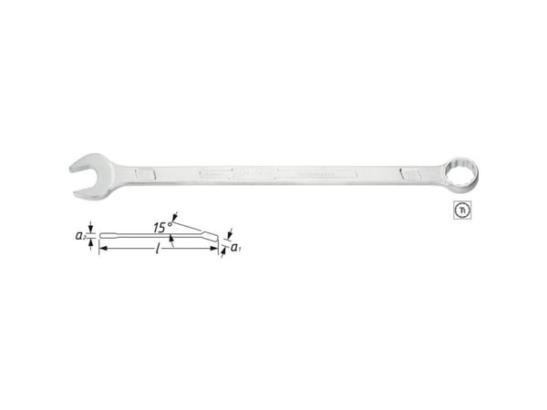 HAZET 600LG-10, 10 mm, Kromfarget, Kromfarget, Blank, Tyskland, 210 mm