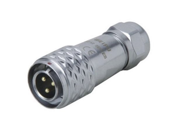 Weipu SF1210/P3 rundstiftkontakt, rett Samlet polantall: 3, serie SF12