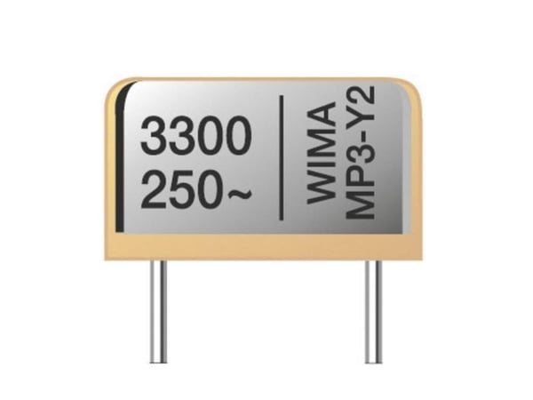 Wima MP3R-Y2 støyreduserende kondensator med radiale ledninger 0,01 µF 300 V/AC 20 % 1 stk (MPRY2W2100FF00MSSD-1)