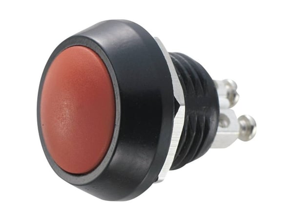 TRU COMPONENTS GQ12B-A, RD Kestävä painike 48 V/DC 2 A 1 x Off/(On) Kosketus IP65 1 kpl 1 kpl