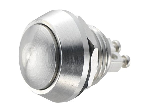 TRU COMPONENTS GQ12B-S Kiinteä painike 48 V/DC 2 A 1 x Pois päältä/(Päälle) Kosketus IP65 1 kpl