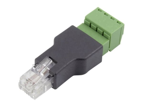 TRU COMPONENTS FL-29 RJ 11 terminaladapter FL-29 plugg rett polaritet (RJ) 6P4C 1 stk