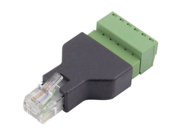 TRU COMPONENTS FL-30 RJ-liitin FL-30 Liitin, suora napa (RJ) 6P6C 1 kpl