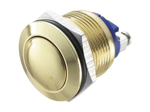 TRU COMPONENTS GQ 19B-G Kestävä painike 48 V/DC 2 A 1 x Pois päältä/(Päälle) Kosketus IP65 1 kpl