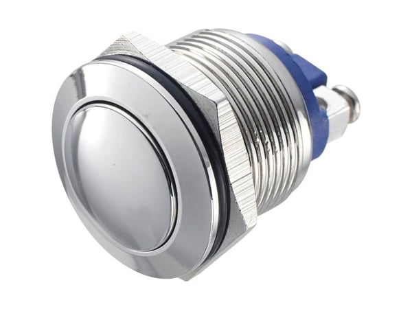 TRU COMPONENTS GQ 19B-N Kiinteä painike 48 V/DC 2 A 1 x Pois päältä/(Päälle) Kosketus IP65 1 kpl