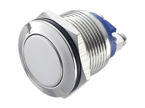 TRU COMPONENTS GQ 19F-N Kiinteä painike 48 V/DC 2 A 1 x Pois päältä/(Päälle) Kosketus IP65 1 kpl