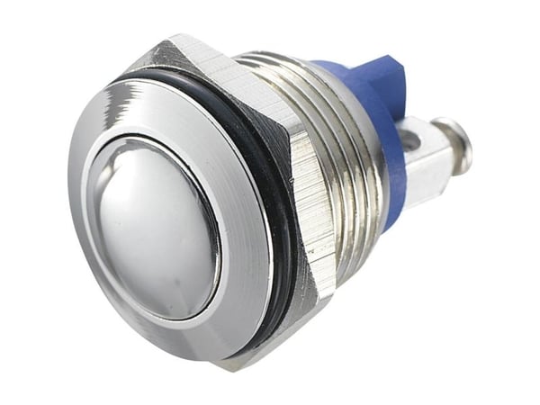 TRU COMPONENTS GQ 16B-N Kiinteä painike 48 V/DC 2 A 1 x Pois päältä/(Päälle) Kosketus IP65 1 kpl