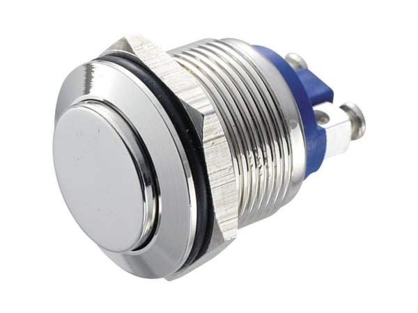 TRU COMPONENTS GQ 19H-N Kiinteä painike 48 V/DC 2 A 1 x Pois päältä/(Päälle) IP65 Kosketus 1 kpl
