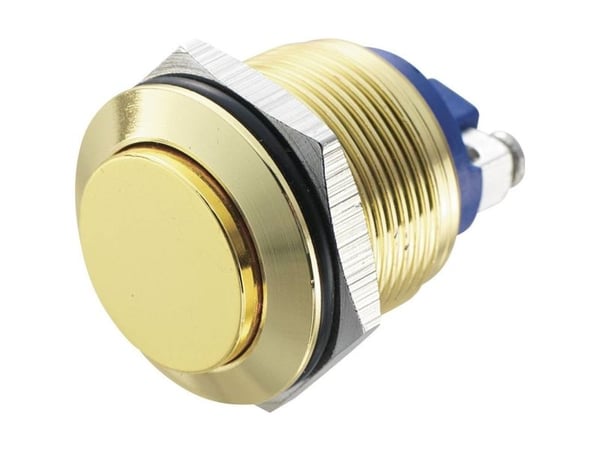 TRU COMPONENTS GQ 19H-G Kiinteä painike 48 V/DC 2 A 1 x Pois päältä/(Päälle) Kosketus IP65 1 kpl