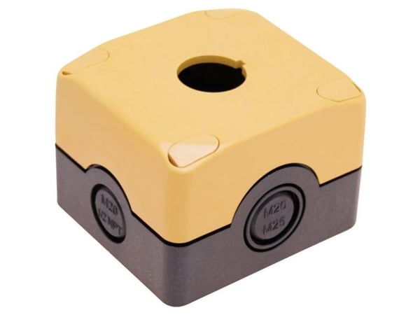 Pizzato Elettrica ES 31001 tomt hus 1 installasjonspunkt (L x B x H) 72 x 80 x 56 mm svart/gul 1 stk