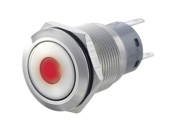 TRU COMPONENTS LAS1-AGQ11ZD, BL Väärinkäytösten estävä painike 250 V/AC 5 A 1 x On/On Klikkaava sininen IP67 1 kpl 1 kpl