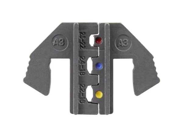 TOOLCRAFT PLE-0A3 krympeinnsatser krympetang for isolerte kabelsko passer til TOOLCRAFT PZ-500