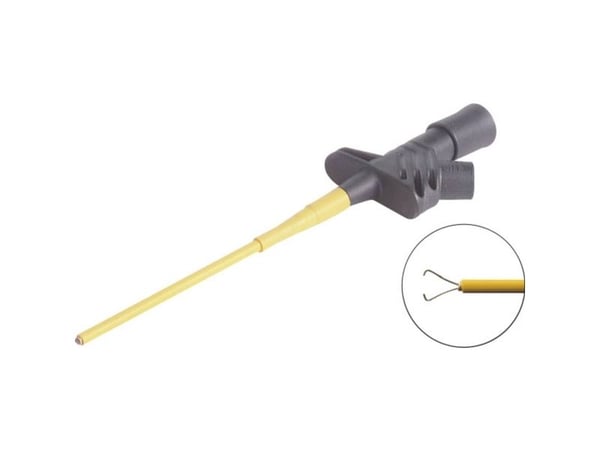 Hirschmann 972306100, Testsond, Svart, Orange, mässing, Nickel, Polybutylentereftalat (PBT), Stål, CAT III, IEC61010, -25 - 80 ° C