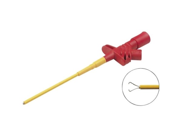 Hirschmann 972306101, Testsond, Orange, Röd, mässing, Nickel, Polybutylentereftalat (PBT), Stål, CAT III, IEC61010, -25 - 80 ° C