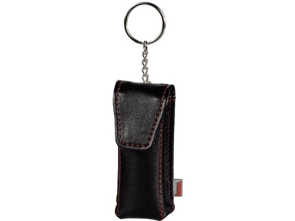 Hama USB Stick Case "Fashion", black, Lær, Svart, Rød, 30 mm, 20 mm, 77 mm, 1 stykker