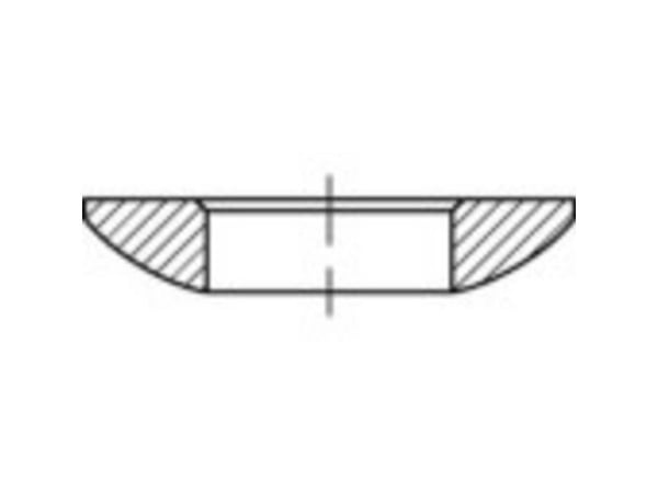 Kulemerkepenn 21 mm 36 mm stål TOOLCRAFT 137891 (10 stk)