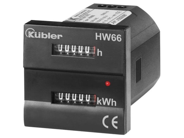 Kübler HW66 M 230 VAC Vekselstrømsmåler mekanisk 16 A MID-godkendelse: Ja 1 stk