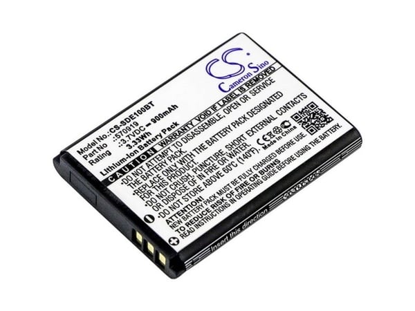 CS Cameron Sino sikkerhetsteknikk-batteri, erstatter originalbatteri 570919 Sedea 3.7 V 900 mAh