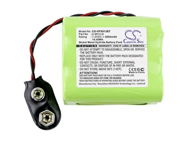 CS Cameron Sino sikkerhetsbatteri – erstatter originalbatteri 0-9913-Q Visonic 7,2 V 2000 mAh