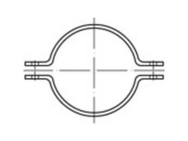 TOOLCRAFT 137747 rørspennbånd for rørholdere varmgalvanisert stål 20 stk