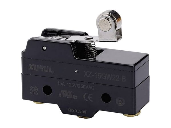 Mikrokytkin 250 V/AC 15 A 1 x On/(On) XZ-15GW22-B painike 1 kpl.