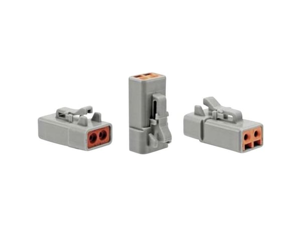 Amphenol ATP06-2S, 25 A, Grå, ATP04-2P* Receptacle, 1,2 cm