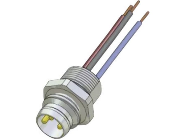 Conec 42-01032, M8x1, nikkeli, urosliitin, kupari, kupari, IP67