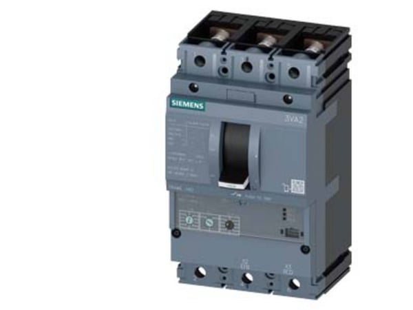 Siemens 3VA2163-5MN32-0AA0 Strömbrytare 1 st Inställningsområde (ström): 25 - 63 A Kopplingsspänning (max.): 690 V/AC (B x H x D) 105 x 181 x 86 mm