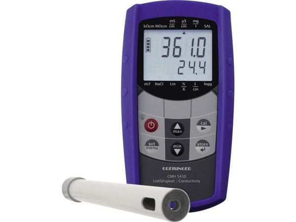 Greisinger GMH 5430-425 sett kombimåleapparat ledningsevne, saltholdighet, oppløste stoffer (TDS), temperatur
