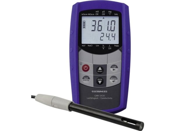 Greisinger GMH 5430-400 kombimåleapparat ledningsevne, salinitet, oppløste stoffer (TDS), temperatur