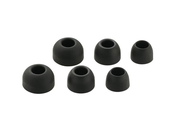 Basetech YTI-189 in-ear hodetelefoner med øreputer – 3 par, sort