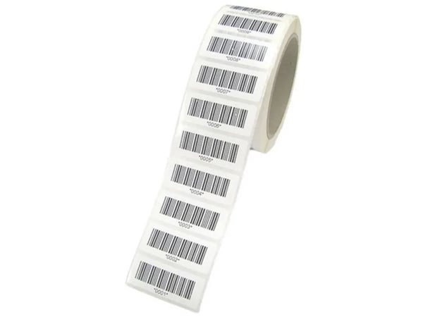 HT Instruments 2008559 strekkodeetiketter løp. nr. 9001-10000, strekkodeetiketter 1000 stk på rull fra 9001 til 10000 (2008559)