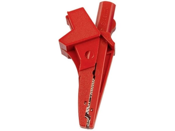 HT Instruments 5004-IECR bananpluggbøsning, kontakt 4 mm, stiktilkobling 4 mm, krokodilleklemme CAT III 1000 V rød 1 stk (1003150)