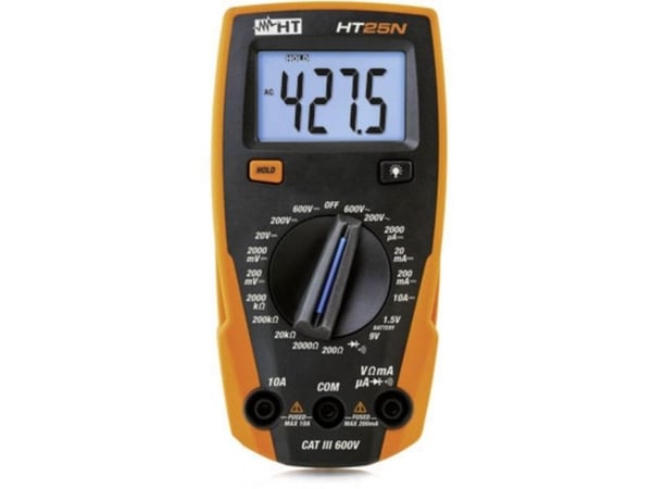 HT Instruments 1010170 Hånd-multimittari digitaalinen CAT III 600 V Visning (counts): 2000