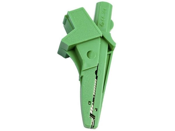 HT Instruments 5004-IECV bananstilkobling, 4 mm hunnkontakt, 4 mm kobling, krokodilleklemme CAT III 1000 V, grønn 1 stk (1003160)