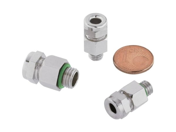 LAPP SKINDICHT® MINI 8 x 1 FKM 52001887 Kaapeliläpivienti M8 messinki nikkeli 1 kpl