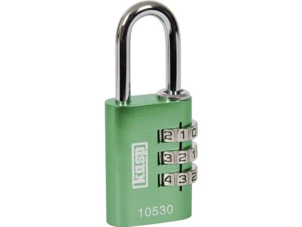 Kasp K10530GRED hengelås 30 mm grønn kombinasjonslås