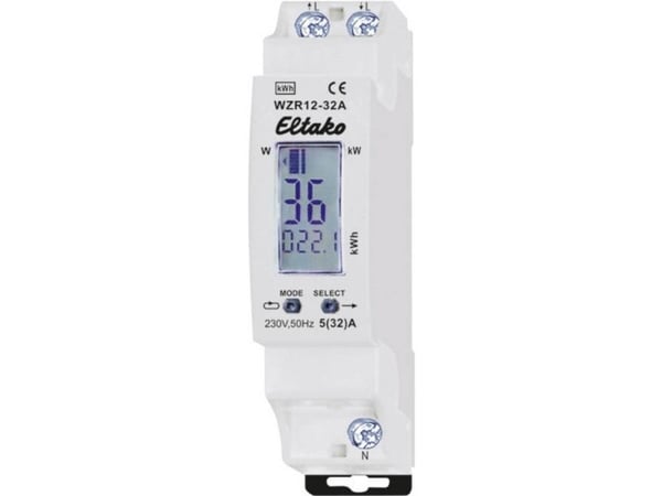 Eltako WZR12-32A Vekselstrømsmåler digital 32 A 1 stk