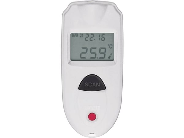VOLTCRAFT IR 110-1S, 33 mm, 14 mm, 73 mm, 22 g, Sort, Hvit, F,°C