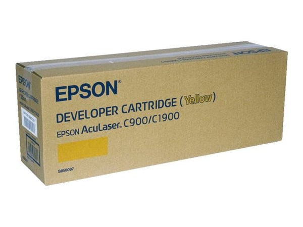 Epson S050097 - Gul - original - fremkallerpatron - for AcuLaser C1900, C1900 WiFi, C1900D, C1900PS, C1900S, C900, C900+, C900N, C900N+