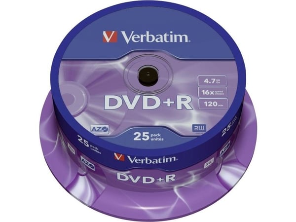 Verbatim DataLifePlus - 25 x DVD+R - 4,7 GB 16x - spindel