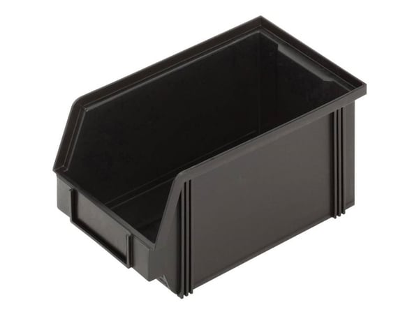 Alutec 1394004197 ESD oppbevaringskasser CB4MC, sort, 145 x 125 x 235 mm, 1 stk